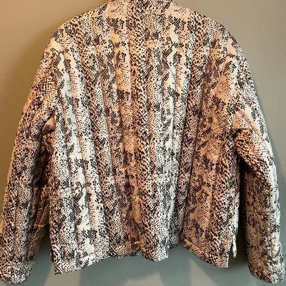 ATM Anthony Thomas Melillo Snake Print Puffer Jacket - Picture 6 of 10